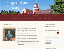 Tablet Screenshot of lopezlibrary.org